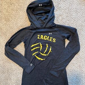 Under Armour 2.0 Cold Gear Hooded Shirt with Neck Warmer